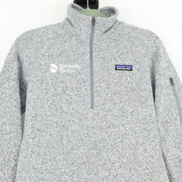 Patagonia Women Medium 1/4 Zip Pullover Better Sweater Gray Dentsply Sirona Logo - Picture 5 of 10